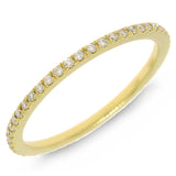 0.21ct 14k Yellow Gold Diamond Eternity Band