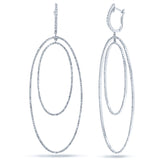 1.53ct 14k White Gold Diamond Dangle Earring