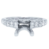 0.60ct 14k White Gold Diamond Semi-mount Ring