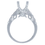 0.60ct 14k White Gold Diamond Semi-mount Ring