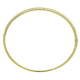 0.90ct 14k Yellow Gold Diamond Bangle
