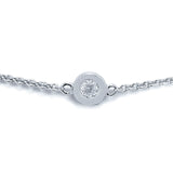 0.53ct 14k White Gold 18" Diamonds By The Yard Chain