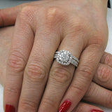 1.06ct 14k Yellow Gold Diamond Lady's Ring 2-pc