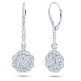 0.72ct 14k White Gold Diamond Earring