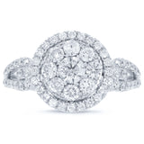 1.13ct 14k White Gold Diamond Lady's Ring