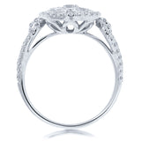 1.13ct 14k White Gold Diamond Lady's Ring