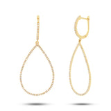 0.52ct 14k Yellow Gold Diamond Earring