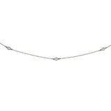0.20ct 14k White Gold 16-18" Diamonds by the Yard Chain