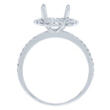 0.38ct 14k White Gold Diamond Semi-mount Ring