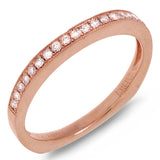 0.20ct 14k Rose Gold Diamond Lady's Band