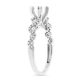 0.54ct 14k White Gold Diamond Semi-mount Ring