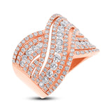 1.89ct 18k Rose Gold Diamond Lady's Ring