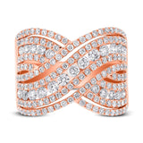 1.89ct 18k Rose Gold Diamond Lady's Ring