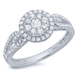 0.65ct 14k White Gold Diamond Lady's Ring