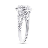 0.81ct 14k White Gold Diamond Lady's Ring