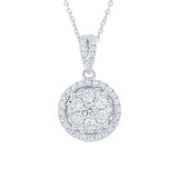 0.60ct 14k White Gold Diamond Pendant