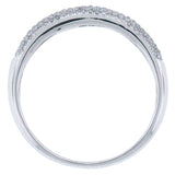 0.35ct 14k White Gold Diamond Lady's Pave Band Size 5