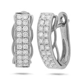 0.72ct 14k White Gold Diamond Earring