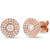 0.41ct 18k Rose Gold Diamond Stud Earring