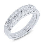 0.98ct 14k White Gold Diamond Lady's Band