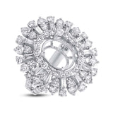 3.38ct 18k White Gold Diamond Semi-mount Ring