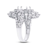 3.38ct 18k White Gold Diamond Semi-mount Ring