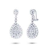 3.25ct 18k White Gold Diamond Earring