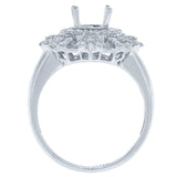 1.32ct 18k White Gold Diamond Semi-mount Ring