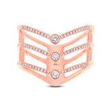 0.30ct 14k Rose Gold Diamond Lady's Ring Size 5