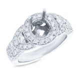 1.30ct 18k White Gold Diamond Semi-mount Ring