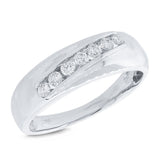 0.37ct 14k White Gold Diamond Men's Band