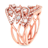 1.64ct 14k Rose Gold Diamond Lady's Ring