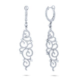 1.02ct 14k White Gold Diamond Earring