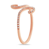 0.13ct 14k Rose Gold Diamond Lady's Ring Size 7