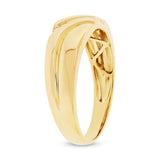 0.06ct 14k Yellow Gold Diamond Men's Band