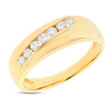 0.37ct 14k Yellow Gold Diamond Men's Band