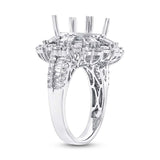 2.13ct 18k White Gold Diamond Semi-mount Ring