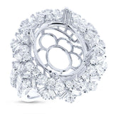 2.24ct 18k White Gold Diamond Semi-mount Ring