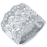 0.83ct 18k White Gold Diamond Lady's Ring