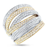 1.65ct 14k Two-tone Gold Diamond Lady's Ring