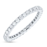 0.93ct 14k White Gold Diamond Eternity Band Size 7