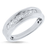 0.55ct 14k White Gold Diamond Men's Band