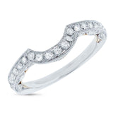 0.51ct 14k Two-tone Gold Diamond Shadow Band