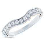 0.47ct 14k Two-tone Gold Diamond Shadow Band