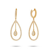 0.53ct 14k Yellow Gold Diamond Earring