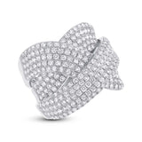 2.33ct 14k White Gold Diamond Bridge Ring