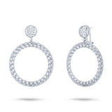 2.51ct 14k White Gold Diamond Earring