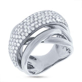 2.25ct 14k White Gold Diamond Bridge Ring
