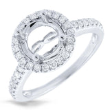 0.52ct 14k White Gold Diamond Semi-mount Ring 2-pc