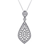 2.25ct 14k Black Rhodium Diamond Pendant